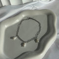 Dolores Freshwater Pearl Bracelet - Silver Stainless Steel