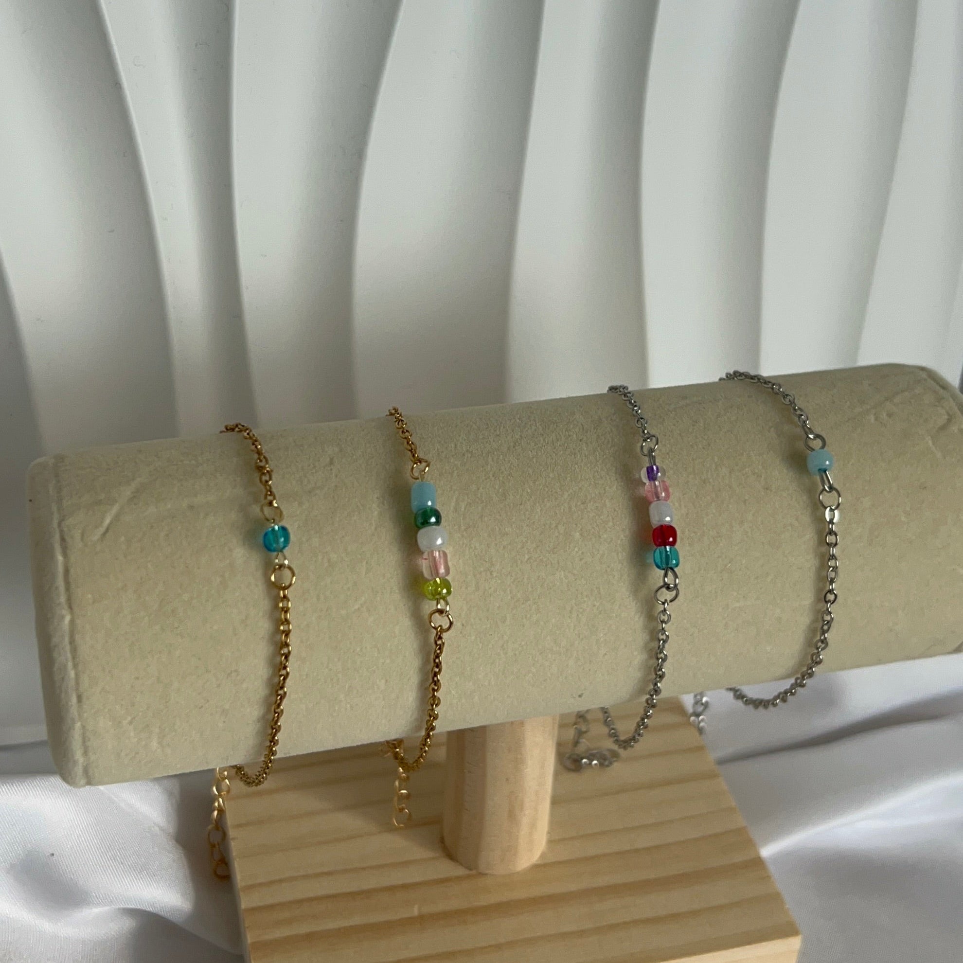 Nicoletta Customisable Birthstone Bracelet - 14k Gold Plated Stainless Steel