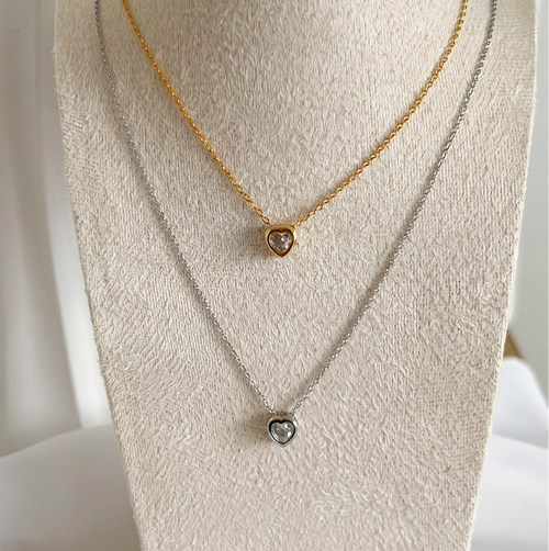 Chantelle Necklace - 14k Gold Plated Stainless Steel